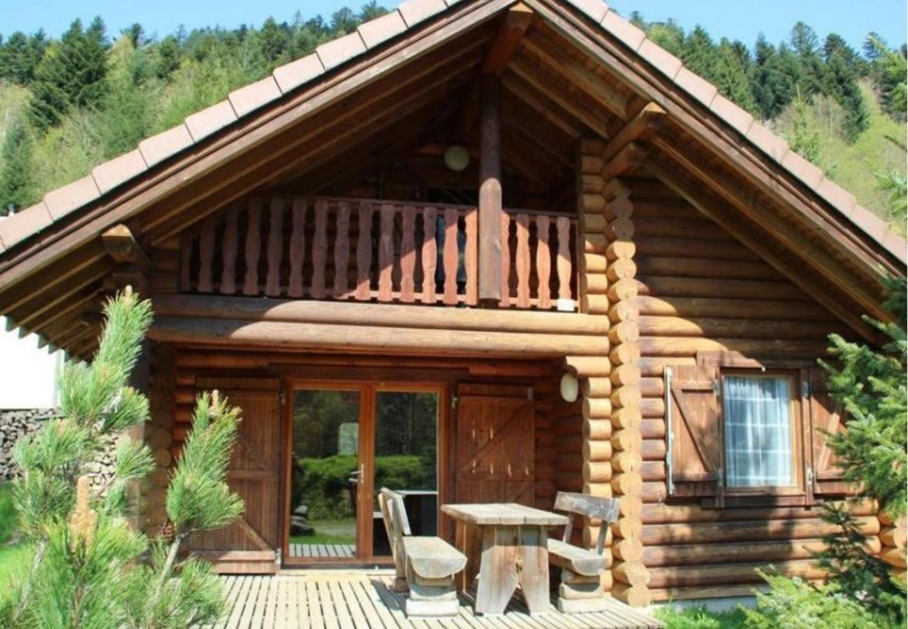 L'Ours Noir Chalet En Rondins Ла Брес Екстериор снимка