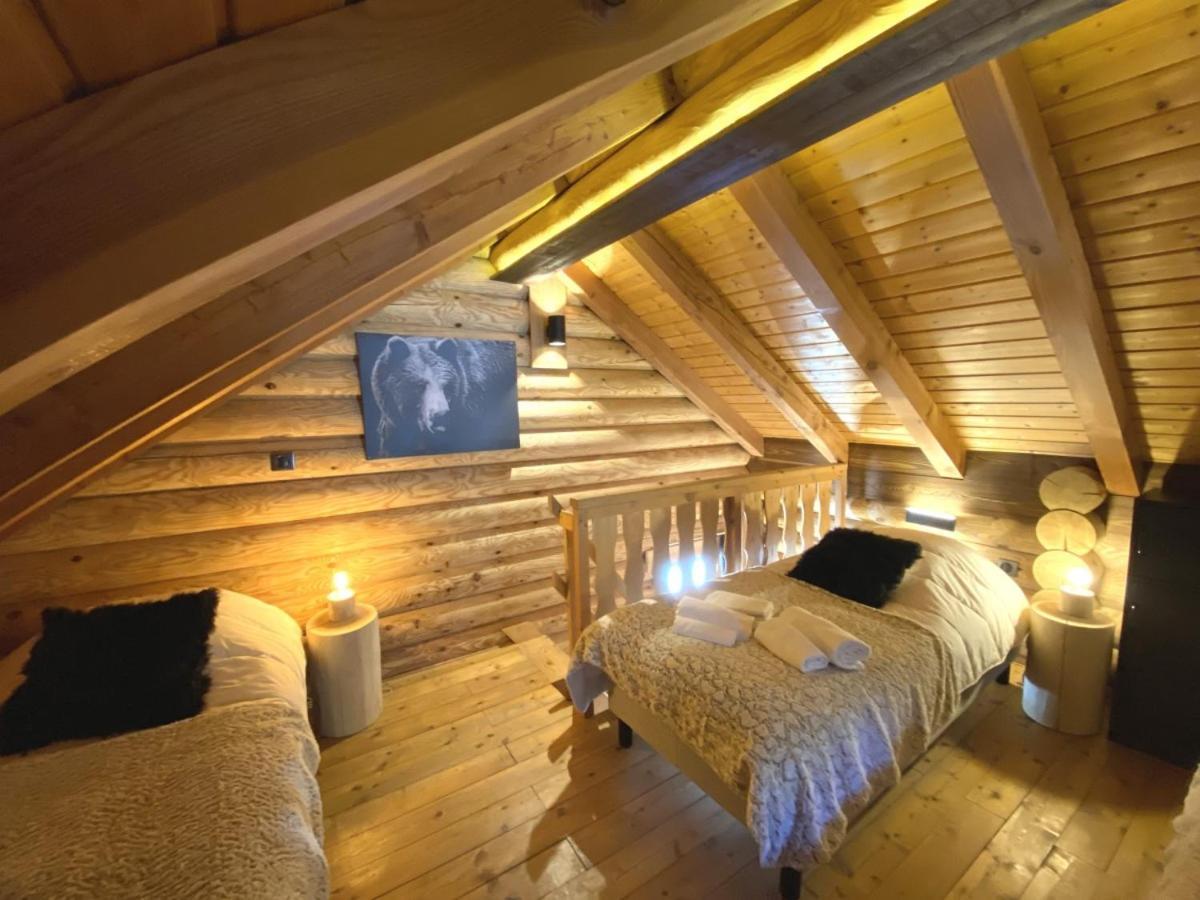L'Ours Noir Chalet En Rondins Ла Брес Екстериор снимка