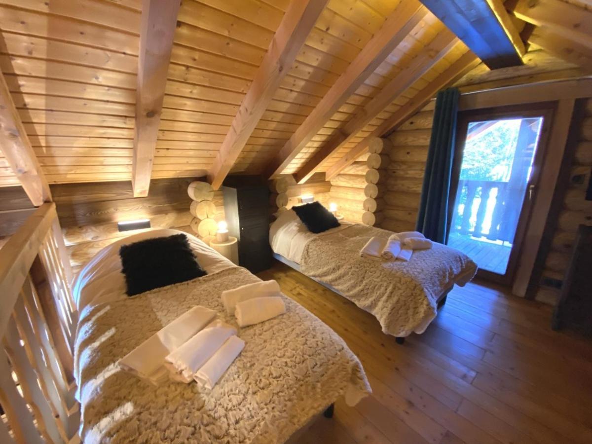 L'Ours Noir Chalet En Rondins Ла Брес Екстериор снимка