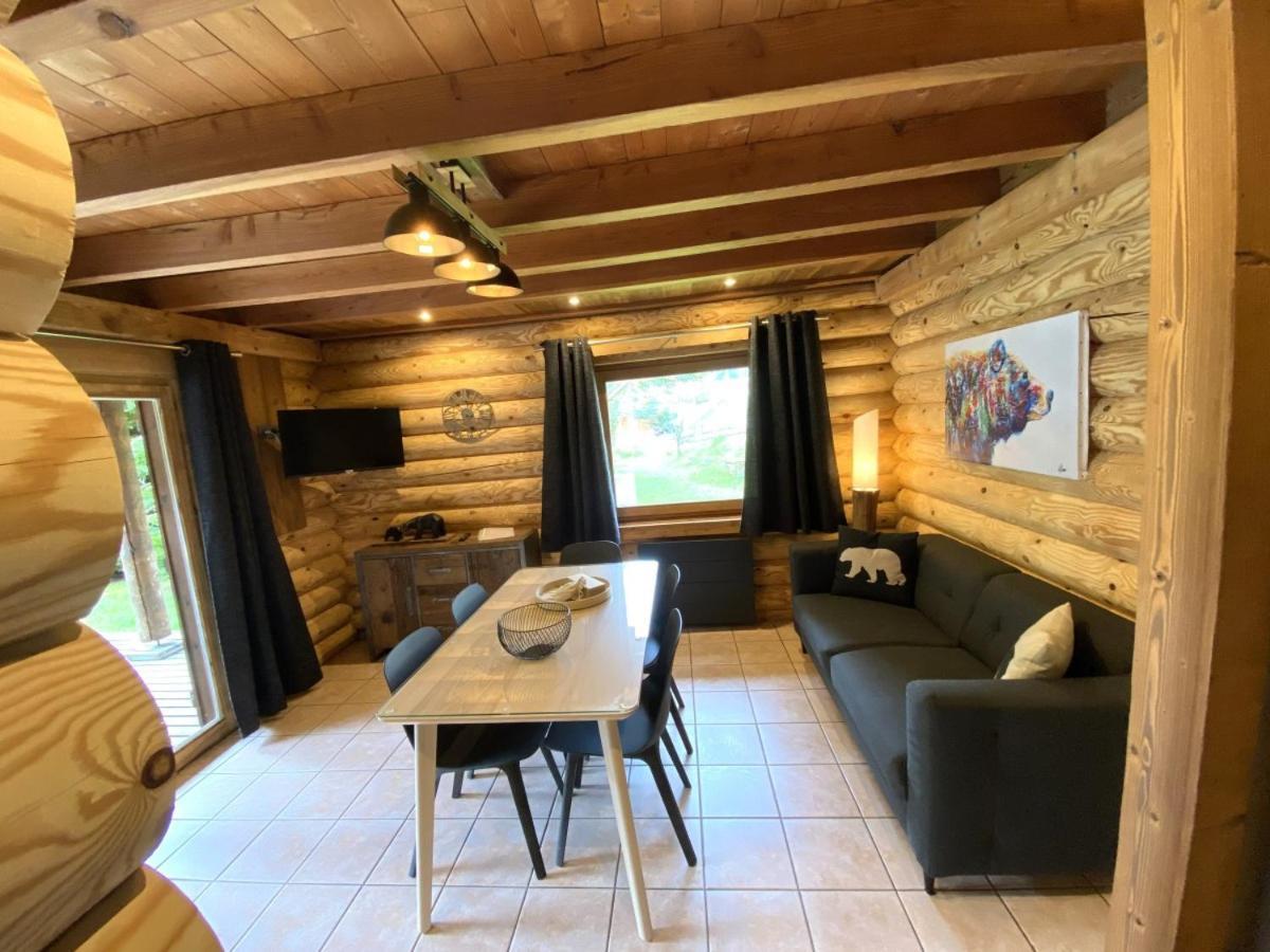 L'Ours Noir Chalet En Rondins Ла Брес Екстериор снимка