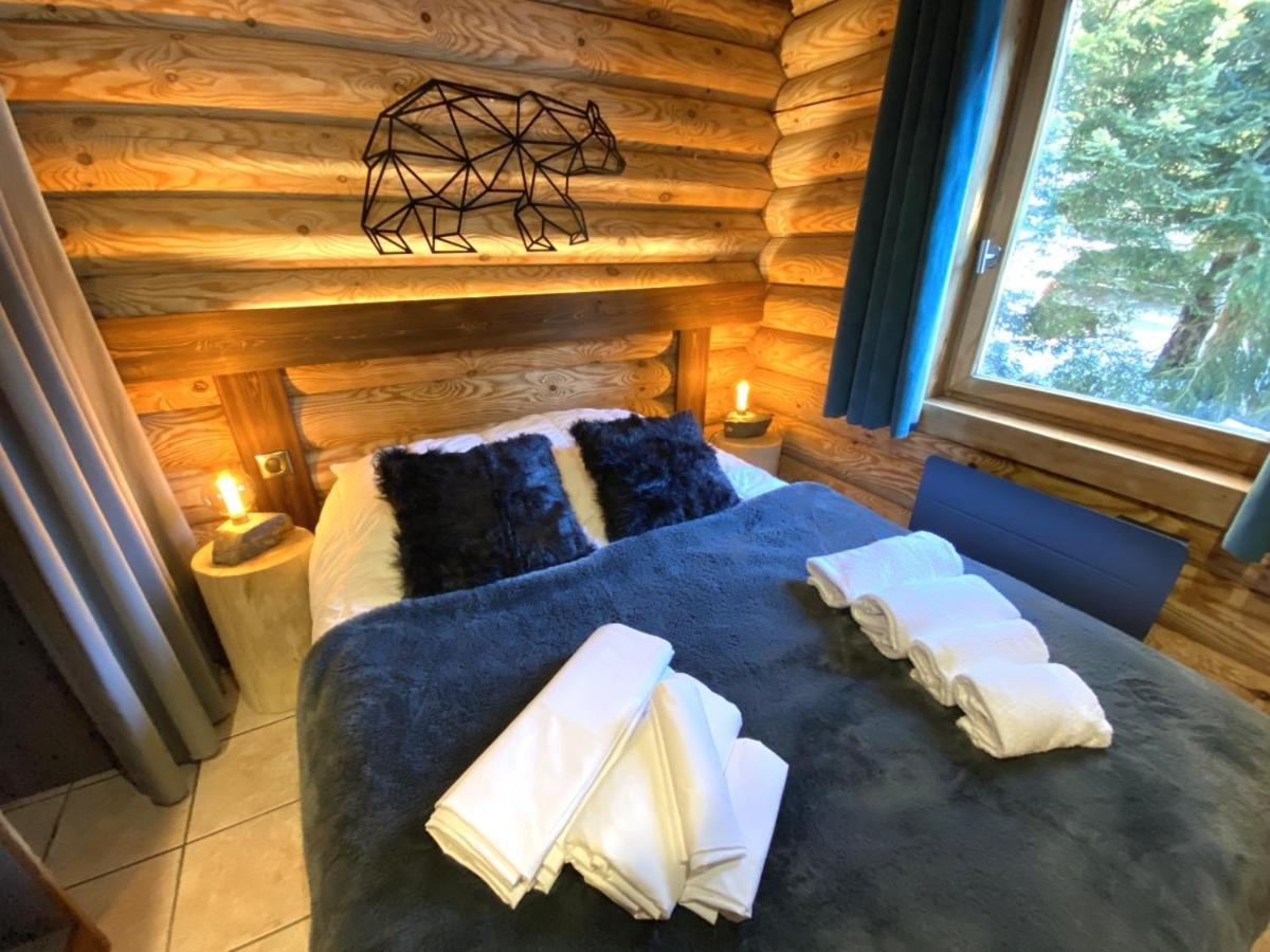 L'Ours Noir Chalet En Rondins Ла Брес Екстериор снимка