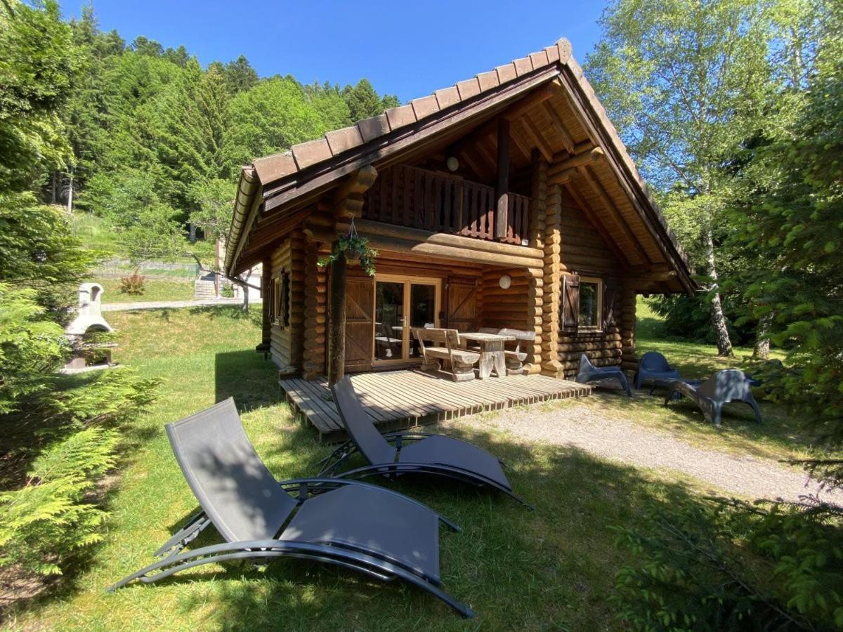 L'Ours Noir Chalet En Rondins Ла Брес Екстериор снимка
