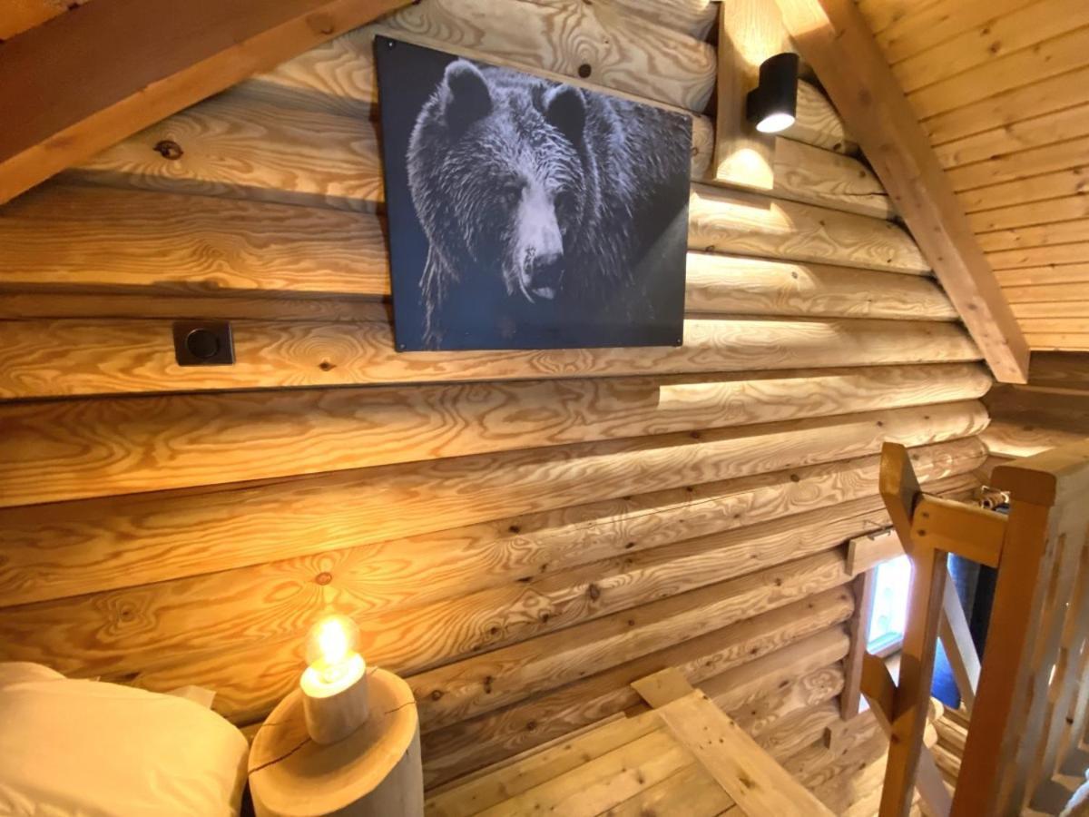 L'Ours Noir Chalet En Rondins Ла Брес Екстериор снимка