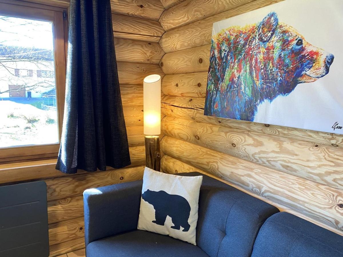 L'Ours Noir Chalet En Rondins Ла Брес Екстериор снимка