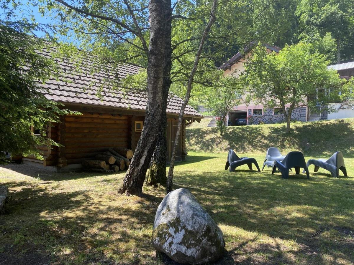 L'Ours Noir Chalet En Rondins Ла Брес Екстериор снимка