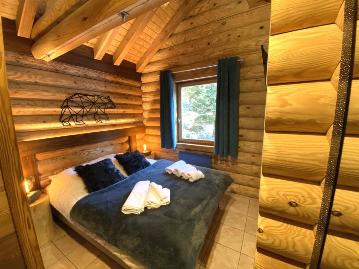 L'Ours Noir Chalet En Rondins Ла Брес Екстериор снимка
